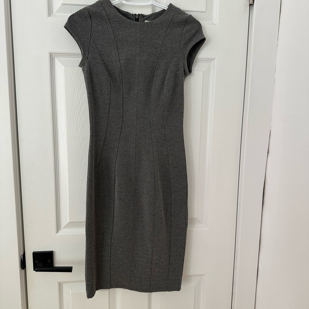 H&M Charcoal Bodycon Midi Dress - XS